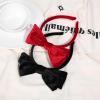 imageDEEKA Velvet Bow Headband 2 PCS Hair Band Hair Bows with bow Velvet Christmas Hair Accessories for Toddlers Women and Girls GreenRedBlack Red