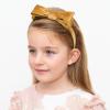 imageDEEKA Velvet Bow Headband 2 PCS Hair Band Hair Bows with bow Velvet Christmas Hair Accessories for Toddlers Women and Girls GreenRedOrange Gold