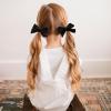 imageDEEKA Velvet Hair Bows ampamp Knotted Headband ampamp Scrunchy Fable Hair Bow Headband Set Velvet Scrunchies Alligator Clips for Toddler Girls ampamp Women BlackBlack