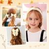 imageDEEKA Velvet Hair Bows ampamp Knotted Headband ampamp Scrunchy Fable Hair Bow Headband Set Velvet Scrunchies Alligator Clips for Toddler Girls ampamp Women BlackBeige
