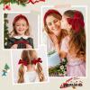 imageDEEKA Velvet Hair Bows ampamp Knotted Headband ampamp Scrunchy Fable Hair Bow Headband Set Velvet Scrunchies Alligator Clips for Toddler Girls ampamp Women BlackRed