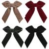 imageDEEKA 4 PCS 6quot Large Velvet Bows Hair Clips Barrettes Hair Accessories for Women and GirlsRedBlackDark GreenBrown Velvet