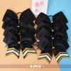 imageDEEKA 10 PCS 8quot Rhinestones Large Cheer Hair Bows Glitter Cheer Ponytail Holder Handmade for Teen Girls Softball Cheerleader Sports Hot PinkBlackGoldWhitePack of 8