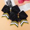 imageDEEKA 10 PCS 8quot Rhinestones Large Cheer Hair Bows Glitter Cheer Ponytail Holder Handmade for Teen Girls Softball Cheerleader Sports Hot PinkBlackGoldWhitePack of 8