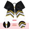 imageDEEKA 10 PCS 8quot Rhinestones Large Cheer Hair Bows Glitter Cheer Ponytail Holder Handmade for Teen Girls Softball Cheerleader Sports Hot PinkBlackGoldWhitePack of 8