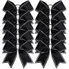 imageDEEKA 10 PCS 8quot Rhinestones Large Cheer Hair Bows Glitter Cheer Ponytail Holder Handmade for Teen Girls Softball Cheerleader Sports Hot PinkBlackRhinestone Pack of 10