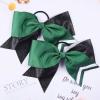 imageDEEKA 10 PCS 8quot Rhinestones Large Cheer Hair Bows Glitter Cheer Ponytail Holder Handmade for Teen Girls Softball Cheerleader Sports Hot PinkGlitter BlackGreenPack of 8