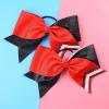 imageDEEKA 10 PCS 8quot Rhinestones Large Cheer Hair Bows Glitter Cheer Ponytail Holder Handmade for Teen Girls Softball Cheerleader Sports Hot PinkGlitter BlackRedPack of 8