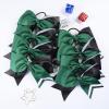 imageDEEKA 10 PCS 8quot Rhinestones Large Cheer Hair Bows Glitter Cheer Ponytail Holder Handmade for Teen Girls Softball Cheerleader Sports Hot PinkGlitter BlackGreenPack of 8