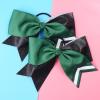 imageDEEKA 10 PCS 8quot Rhinestones Large Cheer Hair Bows Glitter Cheer Ponytail Holder Handmade for Teen Girls Softball Cheerleader Sports Hot PinkGlitter BlackGreenPack of 8