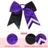 imageDEEKA 10 PCS 8quot Rhinestones Large Cheer Hair Bows Glitter Cheer Ponytail Holder Handmade for Teen Girls Softball Cheerleader Sports Hot PinkGlitter BlackPurplePack of 8