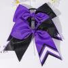 imageDEEKA 10 PCS 8quot Rhinestones Large Cheer Hair Bows Glitter Cheer Ponytail Holder Handmade for Teen Girls Softball Cheerleader Sports Hot PinkGlitter BlackPurplePack of 8