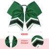 imageDEEKA 10 PCS 8quot Rhinestones Large Cheer Hair Bows Glitter Cheer Ponytail Holder Handmade for Teen Girls Softball Cheerleader Sports Hot PinkGreenWhiteBlackPack of 8