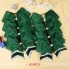 imageDEEKA 10 PCS 8quot Rhinestones Large Cheer Hair Bows Glitter Cheer Ponytail Holder Handmade for Teen Girls Softball Cheerleader Sports Hot PinkGreenWhiteBlackPack of 8