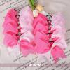 imageDEEKA 10 PCS 8quot Rhinestones Large Cheer Hair Bows Glitter Cheer Ponytail Holder Handmade for Teen Girls Softball Cheerleader Sports Hot PinkLight PinkHot PinkPack of 10