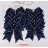 imageDEEKA 10 PCS 8quot Rhinestones Large Cheer Hair Bows Glitter Cheer Ponytail Holder Handmade for Teen Girls Softball Cheerleader Sports Hot PinkNavyRhinestone Pack of 10