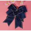 imageDEEKA 10 PCS 8quot Rhinestones Large Cheer Hair Bows Glitter Cheer Ponytail Holder Handmade for Teen Girls Softball Cheerleader Sports Hot PinkNavyRhinestone Pack of 10