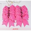 imageDEEKA 10 PCS 8quot Rhinestones Large Cheer Hair Bows Glitter Cheer Ponytail Holder Handmade for Teen Girls Softball Cheerleader Sports Hot PinkPinkRhinestone Pack of 10