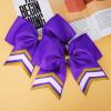 imageDEEKA 10 PCS 8quot Rhinestones Large Cheer Hair Bows Glitter Cheer Ponytail Holder Handmade for Teen Girls Softball Cheerleader Sports Hot PinkPurpleGoldWhitePack of 8