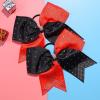 imageDEEKA 10 PCS 8quot Rhinestones Large Cheer Hair Bows Glitter Cheer Ponytail Holder Handmade for Teen Girls Softball Cheerleader Sports Hot PinkRedBlackPack of 10