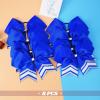 imageDEEKA 10 PCS 8quot Rhinestones Large Cheer Hair Bows Glitter Cheer Ponytail Holder Handmade for Teen Girls Softball Cheerleader Sports Hot PinkRoyal BlueSilverWhitePack of 8