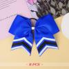 imageDEEKA 10 PCS 8quot Rhinestones Large Cheer Hair Bows Glitter Cheer Ponytail Holder Handmade for Teen Girls Softball Cheerleader Sports Hot PinkRoyal BlueWhiteBlackPack of 8