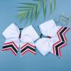 imageDEEKA 10 PCS 8quot Rhinestones Large Cheer Hair Bows Glitter Cheer Ponytail Holder Handmade for Teen Girls Softball Cheerleader Sports Hot PinkWhiteRedBlackPack of 8