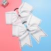 imageDEEKA 10 PCS 8quot Rhinestones Large Cheer Hair Bows Glitter Cheer Ponytail Holder Handmade for Teen Girls Softball Cheerleader Sports Hot PinkWhiteRhinestone Pack of 10