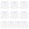 imageDEEKA 10 PCS 8quot Rhinestones Large Cheer Hair Bows Glitter Cheer Ponytail Holder Handmade for Teen Girls Softball Cheerleader Sports Hot PinkWhiteRhinestone Pack of 10