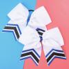 imageDEEKA 10 PCS 8quot Rhinestones Large Cheer Hair Bows Glitter Cheer Ponytail Holder Handmade for Teen Girls Softball Cheerleader Sports Hot PinkWhiteRoyal BlueBlackPack of 8