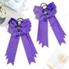 imageDEEKA 12 PCS Glitter Collegiate Style Cheer Bows Long Tail Full Rhinestones Skinny Shiny Cheer Bow Ponytail Holder Handmade Bows for Girls Teens Cheerleader Sports TealPurple