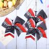 imageDEEKA 12 PCS Softball Cheer Bows 8quot Softball Thread Large Cheer Hair Bows Ponytail Holder Handmade for Teen Girls Sports Cheerleader Royal BlueBlackWhiteGreyRedWhite