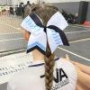 imageDEEKA 12 PCS Softball Cheer Bows 8quot Softball Thread Large Cheer Hair Bows Ponytail Holder Handmade for Teen Girls Sports Cheerleader Royal BlueBlackWhiteWhiteLight BlueBlack