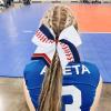 imageDEEKA 12 PCS Softball Cheer Bows 8quot Softball Thread Large Cheer Hair Bows Ponytail Holder Handmade for Teen Girls Sports Cheerleader Royal BlueBlackWhiteWhiteNavy BlueRed