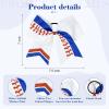 imageDEEKA 12 PCS Softball Cheer Bows 8quot Softball Thread Large Cheer Hair Bows Ponytail Holder Handmade for Teen Girls Sports Cheerleader Royal BlueBlackWhiteWhite Glitter Royal BlueRed