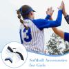 imageDEEKA 12 PCS Softball Cheer Bows 8quot Softball Thread Large Cheer Hair Bows Ponytail Holder Handmade for Teen Girls Sports Cheerleader Royal BlueBlackWhiteWhiteLight BlueBlack