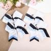 imageDEEKA 12 PCS Softball Cheer Bows 8quot Softball Thread Large Cheer Hair Bows Ponytail Holder Handmade for Teen Girls Sports Cheerleader Royal BlueBlackWhiteWhiteLight BlueBlack