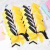 imageDEEKA 12 PCS Softball Cheer Bows 8quot Softball Thread Large Cheer Hair Bows Ponytail Holder Handmade for Teen Girls Sports Cheerleader Royal BlueBlackWhiteYellowBlackWhite