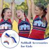 imageDEEKA 12 PCS Softball Cheer Bows 8quot Softball Thread Large Cheer Hair Bows Ponytail Holder Handmade for Teen Girls Sports Cheerleader Royal BlueBlackWhiteWhite Glitter Royal BlueRed