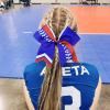 imageDEEKA 12 PCS Softball Cheer Bows 8quot Softball Thread Large Cheer Hair Bows Ponytail Holder Handmade for Teen Girls Sports Cheerleader Royal BlueBlackWhiteRoyal BlueRedWhite