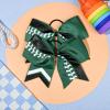 imageDEEKA 12 PCS Softball Cheer Bows 8quot Softball Thread Large Cheer Hair Bows Ponytail Holder Handmade for Teen Girls Sports Cheerleader Royal BlueBlackWhiteHunter Green Glitter BlackWhite