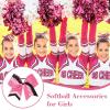 imageDEEKA 12 PCS Softball Cheer Bows 8quot Softball Thread Large Cheer Hair Bows Ponytail Holder Handmade for Teen Girls Sports Cheerleader Royal BlueBlackWhitePink Glitter BlackWhite