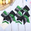 imageDEEKA 12 PCS Softball Cheer Bows 8quot Softball Thread Large Cheer Hair Bows Ponytail Holder Handmade for Teen Girls Sports Cheerleader Royal BlueBlackWhiteBlackGreenWhite