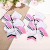 imageDEEKA 12 PCS Softball Cheer Bows 8quot Softball Thread Large Cheer Hair Bows Ponytail Holder Handmade for Teen Girls Sports Cheerleader Royal BlueBlackWhiteWhiteHot PinkBlack