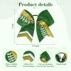 imageDEEKA 12 PCS Softball Cheer Bows 8quot Softball Thread Large Cheer Hair Bows Ponytail Holder Handmade for Teen Girls Sports Cheerleader Royal BlueBlackWhiteGreen Glitter GoldWhite