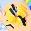 imageDEEKA 12 PCS Softball Cheer Bows 8quot Softball Thread Large Cheer Hair Bows Ponytail Holder Handmade for Teen Girls Sports Cheerleader Royal BlueBlackWhiteYellowBlackWhite