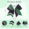 imageDEEKA 12 PCS Softball Cheer Bows 8quot Softball Thread Large Cheer Hair Bows Ponytail Holder Handmade for Teen Girls Sports Cheerleader Royal BlueBlackWhiteBlackGreenWhite