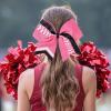 imageDEEKA 12 PCS Softball Cheer Bows 8quot Softball Thread Large Cheer Hair Bows Ponytail Holder Handmade for Teen Girls Sports Cheerleader Royal BlueBlackWhitePink Glitter BlackWhite