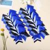 imageDEEKA 12 PCS Softball Cheer Bows 8quot Softball Thread Large Cheer Hair Bows Ponytail Holder Handmade for Teen Girls Sports Cheerleader Royal BlueBlackWhiteRoyal BlueBlackWhite