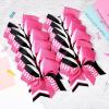 imageDEEKA 12 PCS Softball Cheer Bows 8quot Softball Thread Large Cheer Hair Bows Ponytail Holder Handmade for Teen Girls Sports Cheerleader Royal BlueBlackWhitePinkBlackWhite